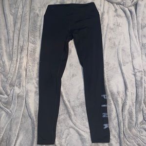 Pink VS black leggings